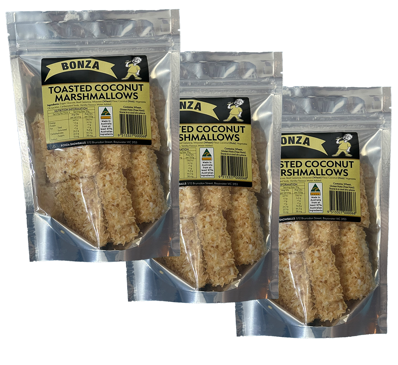 Toasted Coconut Marshmallows (3X PACKS)